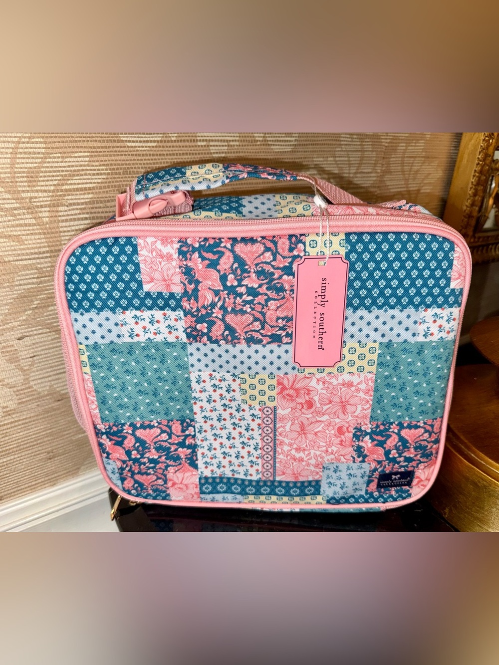 NWT Simply Southern Quilt Pattern Lunch Bag